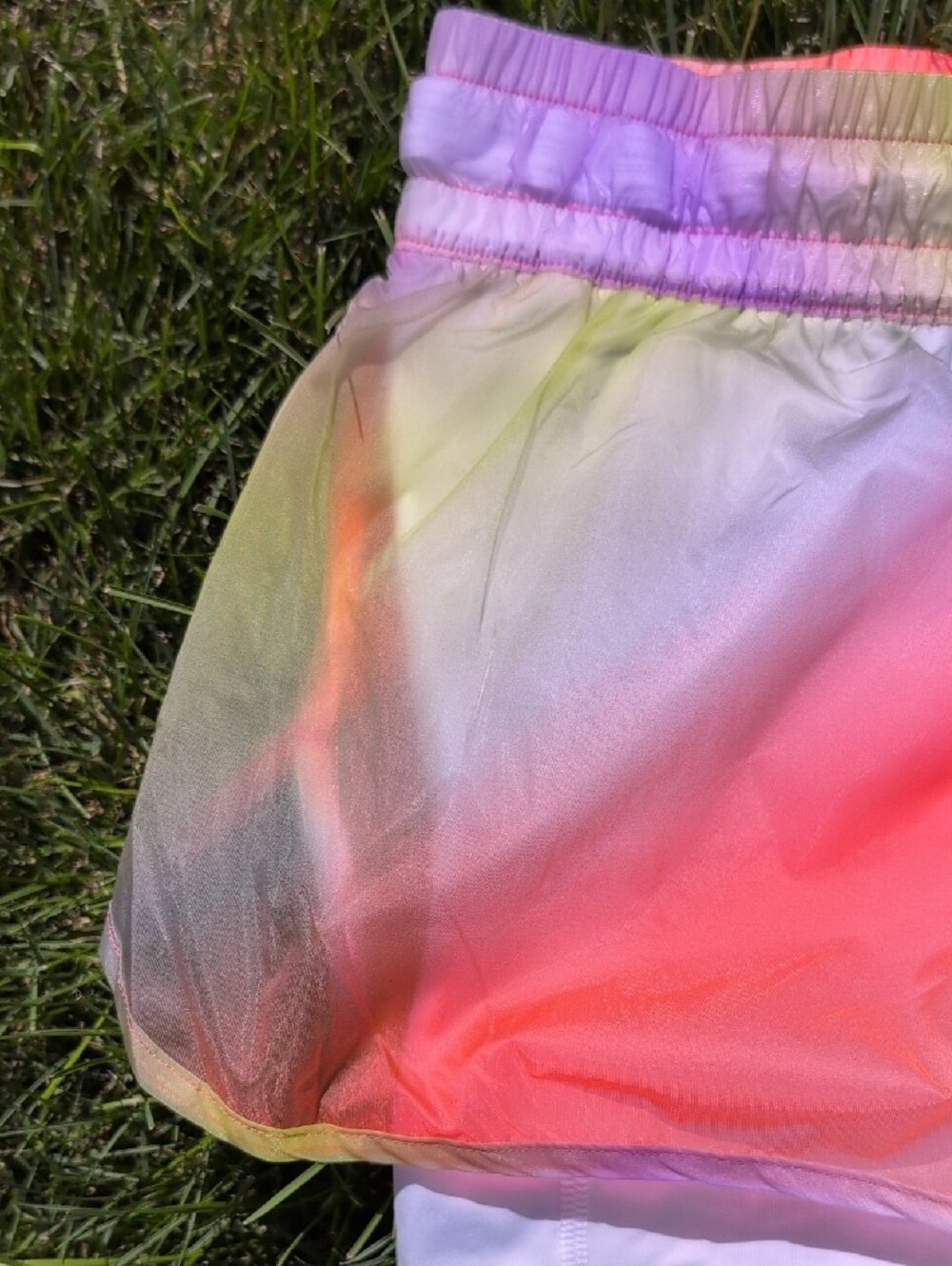 NWOT VSX Women's Neon Tie-Dye Running Shorts - Picture 2 of 11